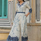 Juniper Women's Offwhite Rayon Staple Printed With Embroidery Straight Jumpsuit - Swadesiicart