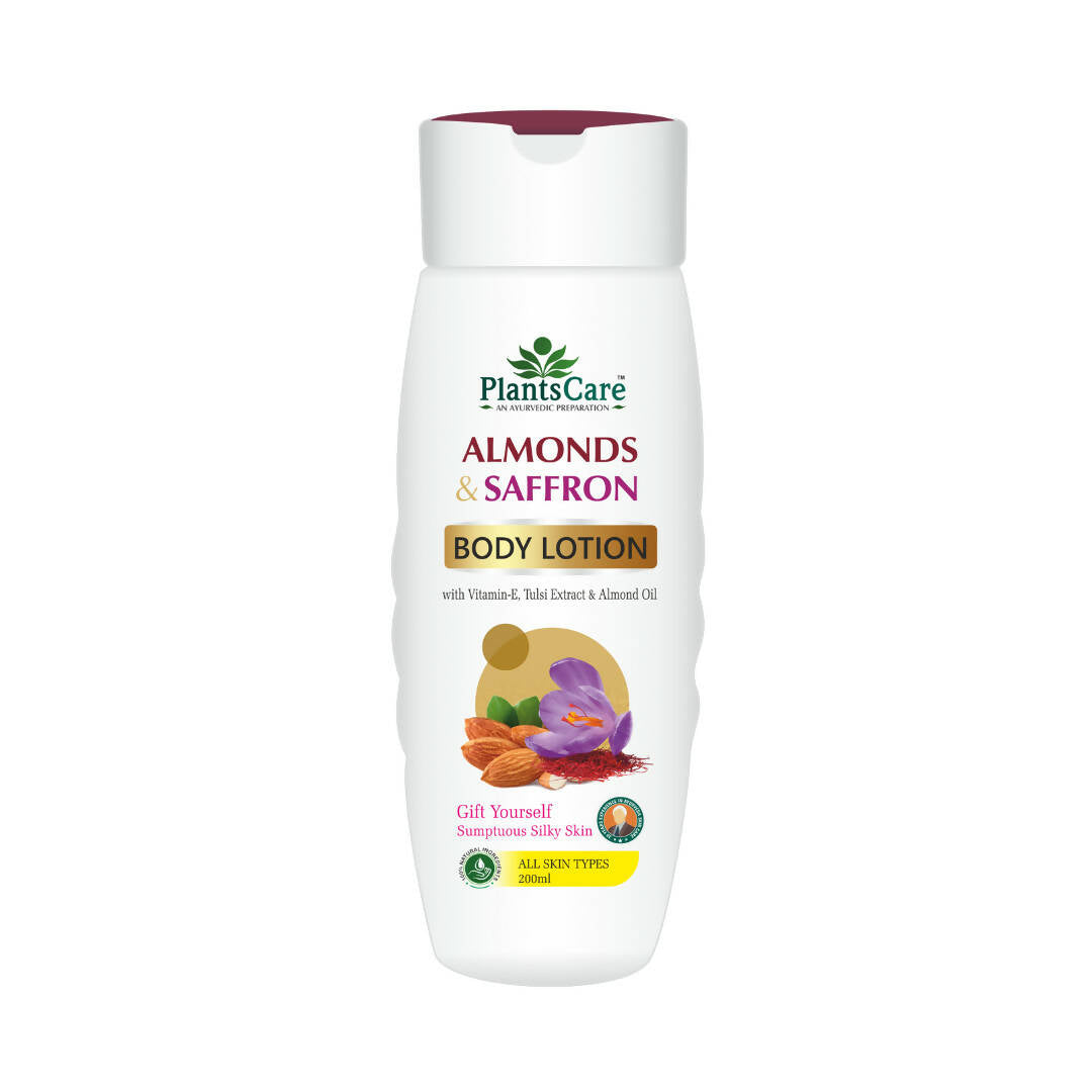 Plants Care Almond & Saffron Body Lotion - Nature Online Corporation