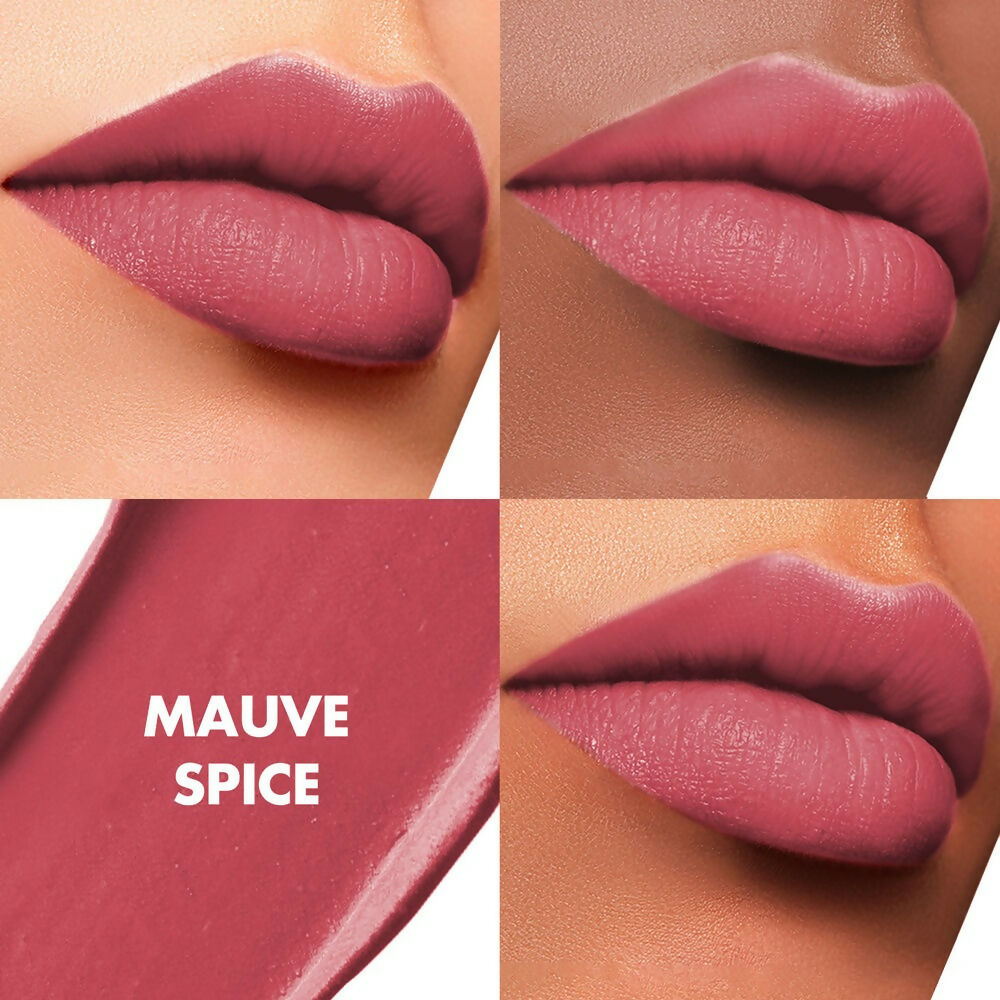 Lakme Cushion Matte Lipstick - Mauve Spice - Swadesiicart