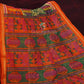 Dark Leaf Green Printed Semi Chanderi Saree By Gayathri Reddy Designer Studio | Swadesiicart