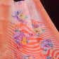Shades of Marron And Red Creeper Print Semi Chanderi Saree By Gayathri Reddy Designer Studio | Swadesiicart