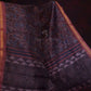 Dark Wine Colour Floral Design Semi Chanderi Saree By Gayathri Reddy Designer Studio | Swadesiicart