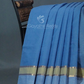 Dual Shades of Cloud Blue Pure Mangalgiri Cotton By Gayathri Reddy Designer Studio | Swadesiicart