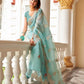 Tikhi Imli Ethnic Motifs Embroidery Organza Heavy Work Saree | Swadesiicart