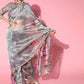 Tikhi Imli Grey Saree with Zari border | Swadesiicart