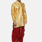 Sethukrishna Men Maroon Embroidered Dhotipants | Swadesiicart