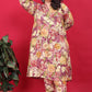 Monjolika Fashion Multicolor Rayon Floral Print Classic Co-Ord Set - Swadesiicart