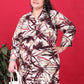 Monjolika Fashion Maroon Colour Rayon Floral Print Classic Co-Ord Set - Swadesiicart