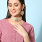 Kalini Ethnic Motifs Embroidered Chikankari Georgette Kurta | Swadesiicart