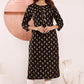 Monjolika Fashion Black Viscose Maslin Print With Pocket Stylish Kurti - Swadesiicart