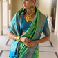 Monjolika Fashion Banarasi Silk Weaving Light Green Trendy Saree | Swadesiicart