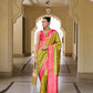 Monjolika Fashion Banarasi Silk Weaving Pear Trendy Saree | Swadesiicart