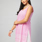 InWeave Women's Pink Sweetheart Neckline Kurta - Swadesiicart