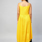 InWeave Women's Solid Yellow Strappy Kurta - Swadesiicart