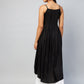 InWeave Women's Solid Black Strappy Kurta - Swadesiicart