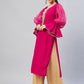 InWeave Women's Fuschia Organza Sleeve Gota Work Kurta - Swadesiicart