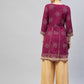 InWeave Women's Wine Gota Mirror Kurta - Swadesiicart