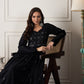 InWeave Black Mirror Work Long Anarkali Kurta - Swadesiicart