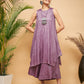 InWeave Mauve Lurex Short Kurta - Swadesiicart