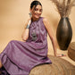InWeave Mauve Lurex Short Kurta - Swadesiicart