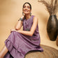 InWeave Mauve Lurex Short Kurta - Swadesiicart