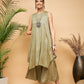 InWeave Olive Lurex Short Kurta - Swadesiicart