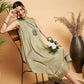 InWeave Olive Lurex Short Kurta - Swadesiicart