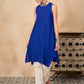 InWeave Ink Blue Short Kurta - Swadesiicart
