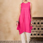 InWeave Fuchsia Short Kurta - Swadesiicart