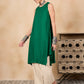 InWeave Forest Green Short Kurta - Swadesiicart