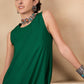 InWeave Forest Green Short Kurta - Swadesiicart