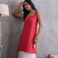 InWeave Red Kantha Striped Kurta - Swadesiicart