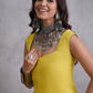 InWeave Yellow Kantha Kurta - Swadesiicart