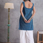 InWeave Blue Ikkat Kantha Kurta - Swadesiicart