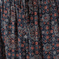 InWeave Navy Maroon Ajrakh Fr Skirt - Swadesiicart