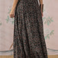 InWeave Black Maroon Ajrakh Fr Skirt - Swadesiicart