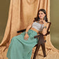 InWeave Green Small Check Skirt - Swadesiicart