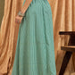 InWeave Green Small Check Skirt - Swadesiicart