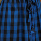 InWeave Ink Blue Black Check Skirt - Swadesiicart