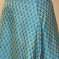 InWeave Maya Blue Brocade Side Slit Skirt - Swadesiicart