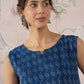 InWeave Blue Ikkat Kantha W/S Top - Swadesiicart