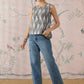 InWeave Grey Ikkat Kantha W/S Top - Swadesiicart