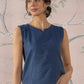 InWeave Blue Kantha W/S Top - Swadesiicart
