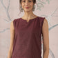 InWeave Wine Kantha W/S Top - Swadesiicart