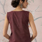 InWeave Wine Kantha W/S Top - Swadesiicart