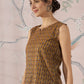InWeave Mustard Foil Print W/S Top - Swadesiicart
