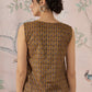 InWeave Mustard Foil Print W/S Top - Swadesiicart