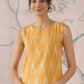 InWeave Yellow Ikkat W/S Top - Swadesiicart