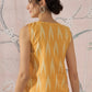 InWeave Yellow Ikkat W/S Top - Swadesiicart