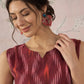 InWeave Rust Ikkat W/S Top - Swadesiicart
